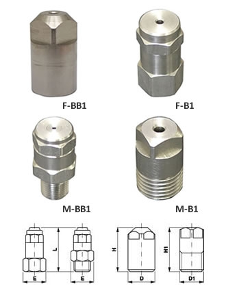 Форсунки полноконусные B4S